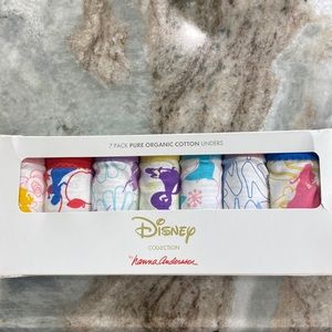 Hanna Andersson Disney Collection 7 pack organic underwear size small (4-5)